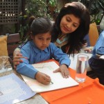 Host Sheena Jain with Kids from Rotary South Metropolitan Trust 150x150 At IIFA Award Gitanjali Group glitz with Designer Sunit Varma 